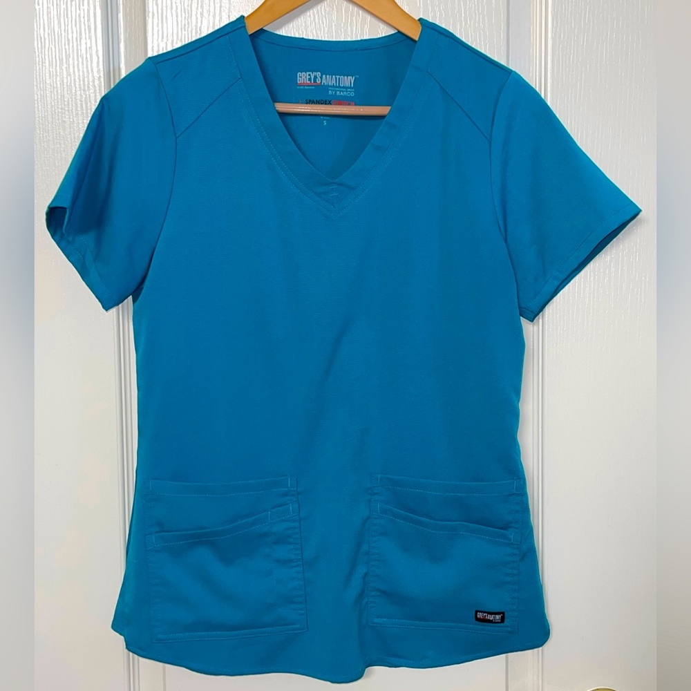 Grey’s Anatomy by Barco women’s scrub top teal small